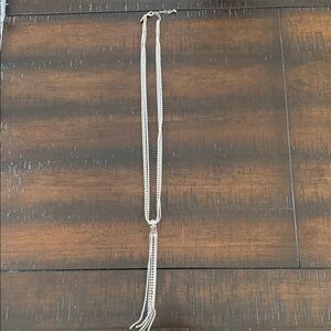 White House Black Market Silver Layered Necklace